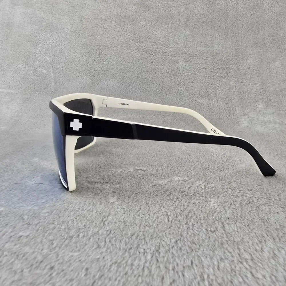 Spy+ Optic Flynn Black Whitewall Frame Sunglasses Blue Lens 134 00-140